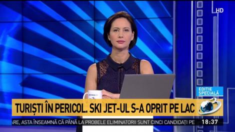 Turişti &icirc;n pericol pe litoral. Un ski jet s-a oprit pe Lacul Siutghiol