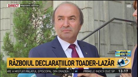 Toader: Nu există niciun conflict &icirc;ntre mine şi Augustin Lazăr