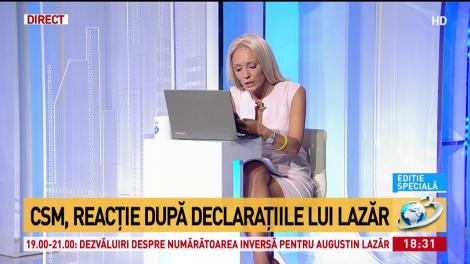 CSM, reacție după declarațiile lui Augustin Lazăr