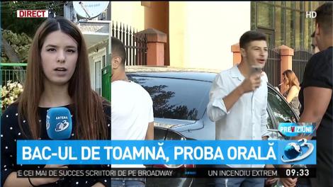 Bac-ul de toamnă, proba orală