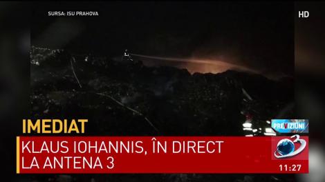 Aer sufocant şi momente de panică &icirc;n Prahova, &icirc;n urma incendiului de la groapa de gunoi