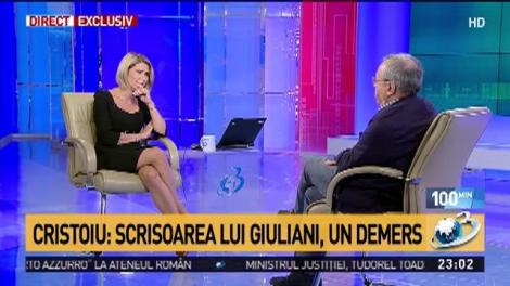 Ion Cristoiu, despre scrisoarea lui Rudolph Giuliani: &bdquo;Avem de-a face cu un gest politic. E un demers&rdquo;