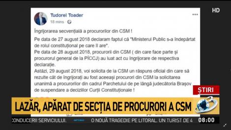 Toader, război fără precedent cu procurorul general
