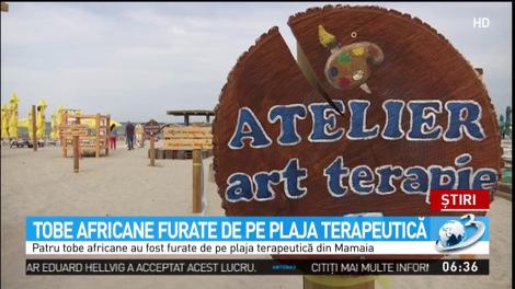 Tobele africane de pe plaja terapeutică din Mamaia au fost furate