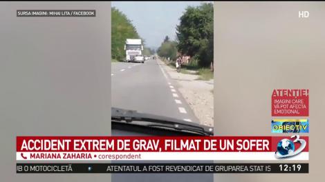 Accident mortal &icirc;n Argeș! Momentul impactului a fost surprins de un șofer