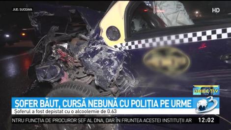 Şofer băut, cursă nebună cu poliţia pe urme