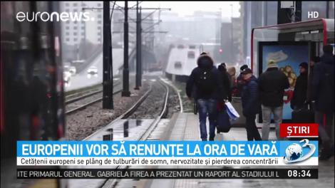 Europenii vor să renunţe la ora de vară