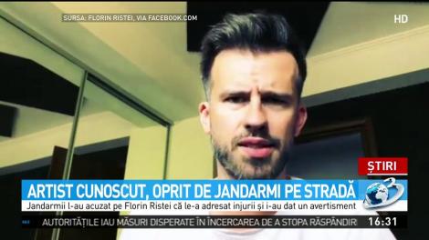 Artist cunoscut, oprit de jandarmi pe stradă