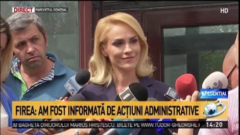 Gabriela Firea, după audieri: „S-a încercat ca prefectul să fie scos țap ispășitor”