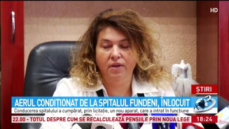 Aerul condiţionat de la Spitalul Fundeni, &icirc;nlocuit