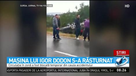 Primele imagini de la accidentul rutier în care a fost implicat Igor Dodon