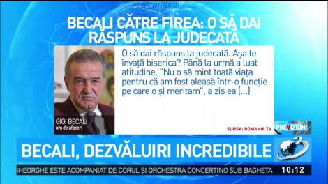 Becali, dezvăluiri incredibile în conflictul Firea-Dragnea