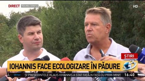 Klaus Iohannis, acțiune de ecologizare în pădure