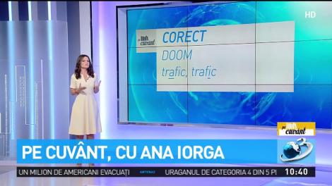Cum se pronunţă corect cuv&acirc;ntul trafic