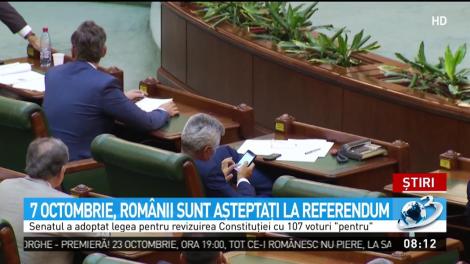 Rom&acirc;nii sunt aşteptaţi la referendum pe 7 octombrie