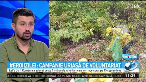 Eroul Zilei. Andrei Coşuleanu vrea să facă Rom&acirc;nia mai curată: '' Locul deşeurilor nu este &icirc;n natură''