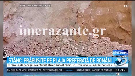 Alunecare de teren pe insula greacă Zakynthos. Mai mulți turiști au fost răniți