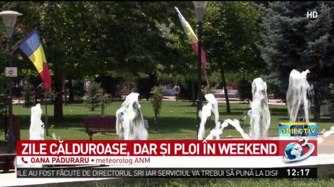 Zile călduroase, dar şi ploi &icirc;n weekend