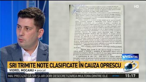 SRI trimite note clasificate &icirc;n cazul Oprescu