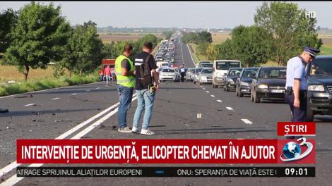 Intervenție de urgență pe DN 2! O persoană a murit, iar&nbsp;alte trei au fost rănite. A fost solicitat elicopterul SMURD