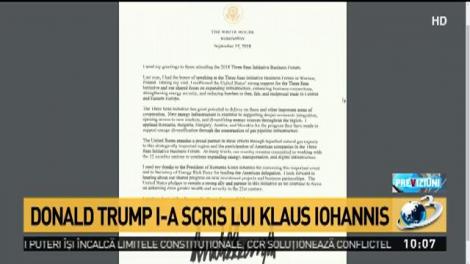 Preşedintele SUA, mesaj important pentru Iohannis