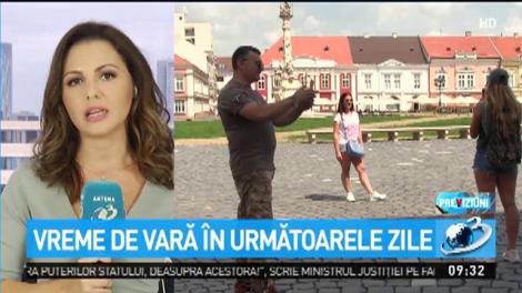 Vreme de vară &icirc;n următoarele zile