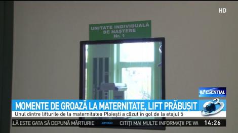 Momente de GROAZĂ la maternitatea din Ploiești! Liftul care transporta mamele către bebeluşi a căzut în gol
