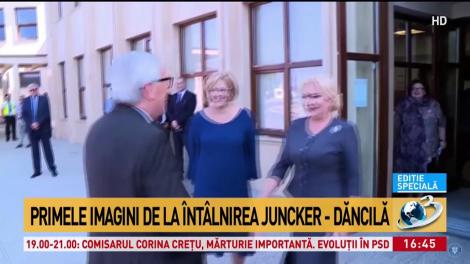 Primele imagini de la întâlnirea Junker-Dăncilă