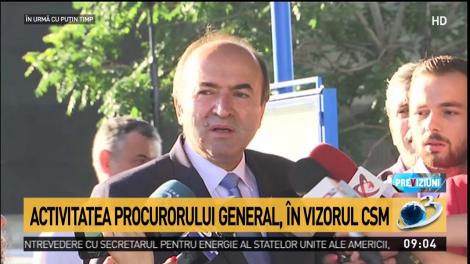 Activitatea procurorului general, &icirc;n vizorul CSM