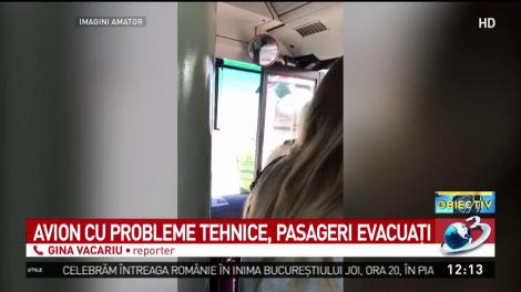 Avion cu probleme tehnice, pasageri evacuaţi