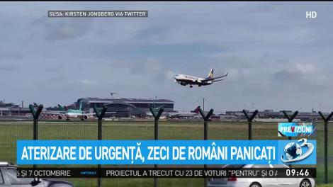 Un avion cu zeci de români a aterizat de urgenţă