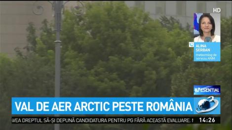 Val de aer arctic peste Rom&acirc;nia! De luni, temperaturile scad cu p&acirc;nă la 10 grade