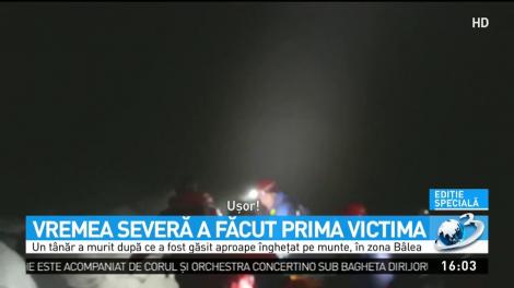 Un t&acirc;năr a murit &icirc;ngheţat pe munte, &icirc;n zona Lacului B&acirc;lea