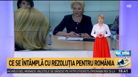Ce se întâmplă cu rezoluția pentru România