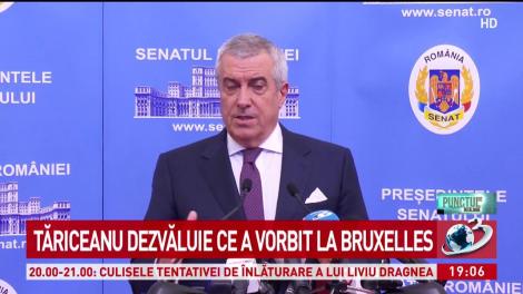 Tăriceanu dezvăluie ce a vorbit la Bruxelles