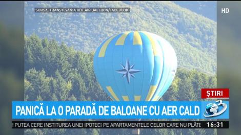 Panică la o paradă de baloane cu aer cald
