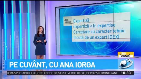 Pe cuv&acirc;nt, cu Ana Iorga: Folosirea incorectă a cuvintelor &bdquo;expertiză&rdquo; și &bdquo;locație&rdquo;