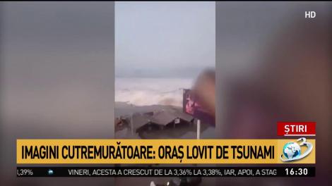 Imagini cutremurătoare. Oraş lovit de tsunami