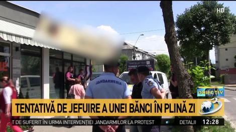 Tentativă de jaf la o bancă &icirc;n plină zi