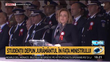 Carmen Dan, mesaj pentru studenții de la Academie: MAI este ţinta unor atacuri. Nu trebuie să vă timoreze