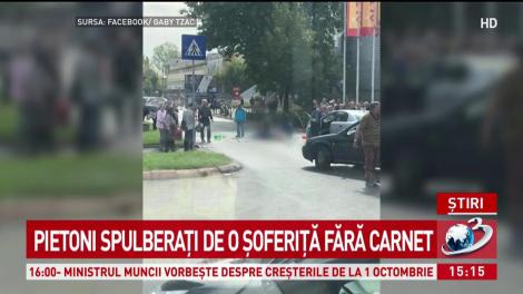 Pietoni spulberați pe trecerea de pietoni &icirc;n Capitală