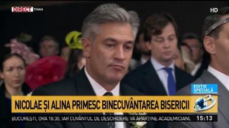 Mirii au primit sf&acirc;nta taină a căsătoriei la biserica Sf. Ilie din Sinaia