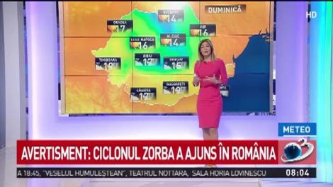 Avertisment dur de la meteorologi! Ciclonul Zorba, care a lovit Grecia, a ajuns &icirc;n Rom&acirc;nia! Vremea se &icirc;nrăutățește drastic &icirc;n următoarele ore