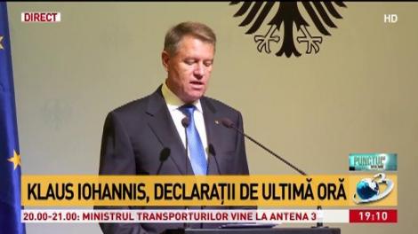 Klaus Iohannis: „Ne bucurăm să putem conta pe sprijinul Germaniei”