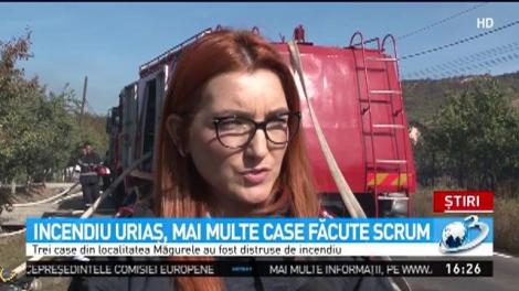 Incendiu puternic &icirc;n localitatea Măgurele