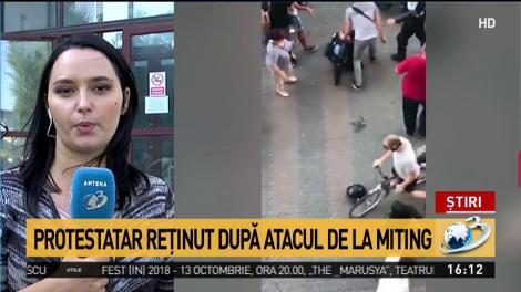 Protestatar reținut după incidentele de la miting