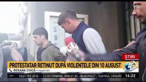 &Icirc;ncă un protestatar reținut după violențele din 10 august