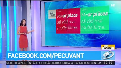 Pe cuv&acirc;nt, cu Ana Iorga. Cum este corect să spunem ''mi-ar place, sau mi-ar plăcea''