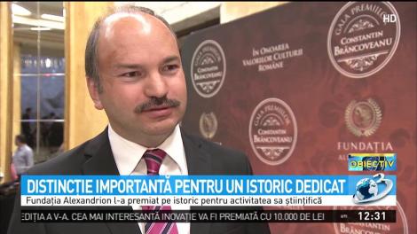 Istoricul Narcis Dorin Ion a primit premiul Br&acirc;ncoveanu