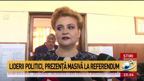 Liderii politici, prezenţă masivă la referendum